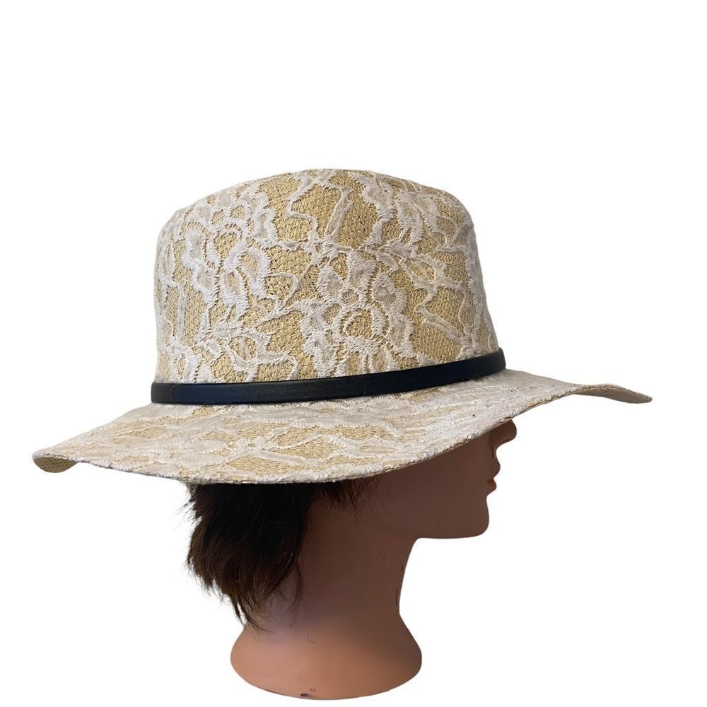 BCBGeneration lace Panama Hat - Picture 2 of 12